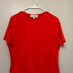 St. John Vibrant Red Short Sleeve Tee